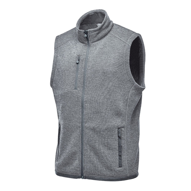 Granite - Side - Stormtech Mens Avalante Knitted Heather Full Zip Vest