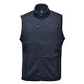 Navy - Front - Stormtech Mens Avalante Knitted Heather Full Zip Vest