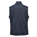 Navy - Back - Stormtech Mens Avalante Knitted Heather Full Zip Vest