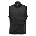 Black - Front - Stormtech Mens Avalante Knitted Heather Full Zip Vest
