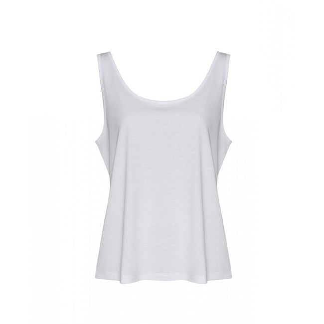 Solid White - Front - Awdis Womens-Ladies Tank Top