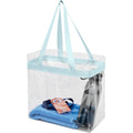 Powder Blue-Transparent - Back - Bullet Hampton Tote