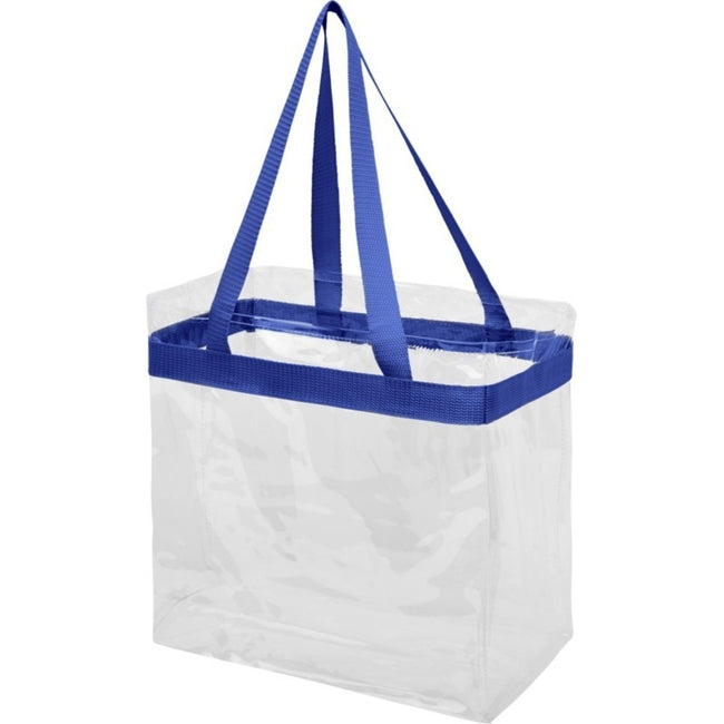 Royal Blue-Transparent - Front - Bullet Hampton Tote