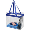 Royal Blue-Transparent - Back - Bullet Hampton Tote