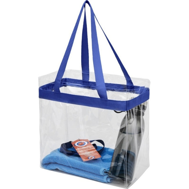 Royal Blue-Transparent - Back - Bullet Hampton Tote