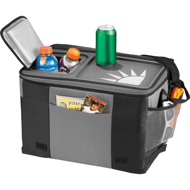 Solid Black-Gray - Side - California Innovations 50-Can Table Top Cooler