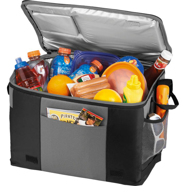 Solid Black-Gray - Pack Shot - California Innovations 50-Can Table Top Cooler
