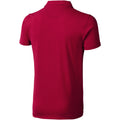Red - Back - Elevate Mens Markham Short Sleeve Polo
