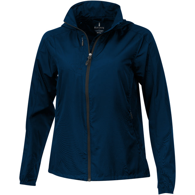Navy - Front - Elevate Womens-Ladies Flint Lightweight Jacket