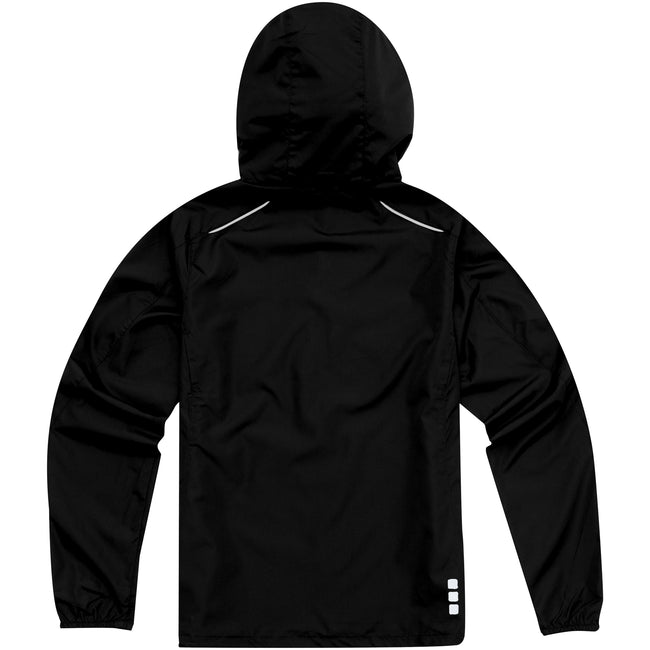 Solid Black - Back - Elevate Womens-Ladies Flint Lightweight Jacket