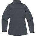 Storm Gray - Back - Elevate Womens-Ladies Maxson Softshell Jacket