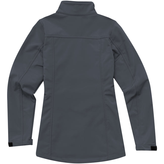 Storm Gray - Back - Elevate Womens-Ladies Maxson Softshell Jacket
