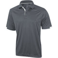 Steel Gray - Front - Elevate Mens Kiso Short Sleeve Polo