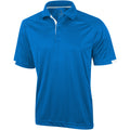 Blue - Front - Elevate Mens Kiso Short Sleeve Polo