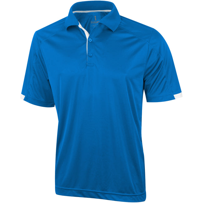 Blue - Front - Elevate Mens Kiso Short Sleeve Polo