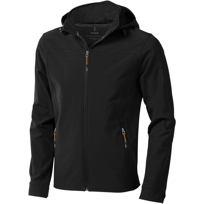 Black - Front - Elevate Mens Langley Softshell Jacket