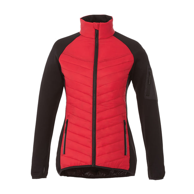 Red - Front - Elevate Womens-Ladies Banff Hybrid Insulated Jacket