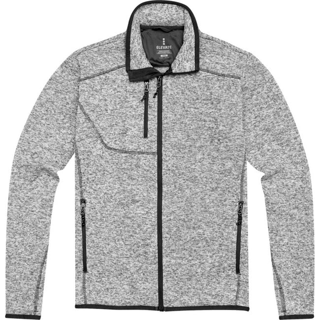 Heather Gray - Side - Elevate Mens Tremblant Knit Jacket