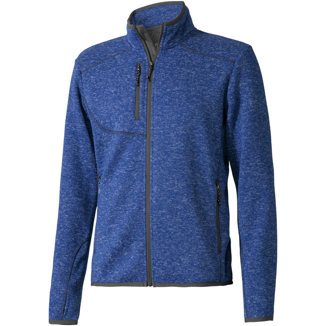 Heather Blue - Front - Elevate Mens Tremblant Knit Jacket
