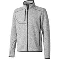 Heather Gray - Front - Elevate Mens Tremblant Knit Jacket