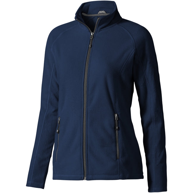 Navy - Front - Elevate Womens-Ladies Rixford Full Zip Polyfleece