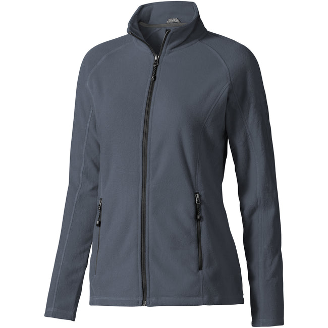 Storm Gray - Front - Elevate Womens-Ladies Rixford Full Zip Polyfleece