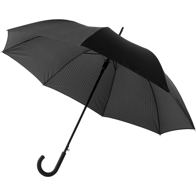 solid black - Front - Avenue 27In Cardew Double Layer Automatic Umbrella