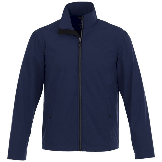 Navy - Front - Elevate Karmine Mens Softshell Jacket