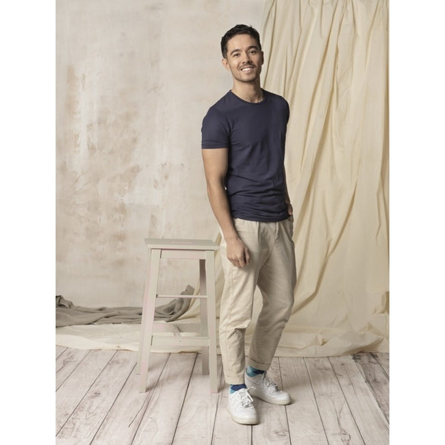 Navy - Back - Elevate Mens Balfour T-Shirt