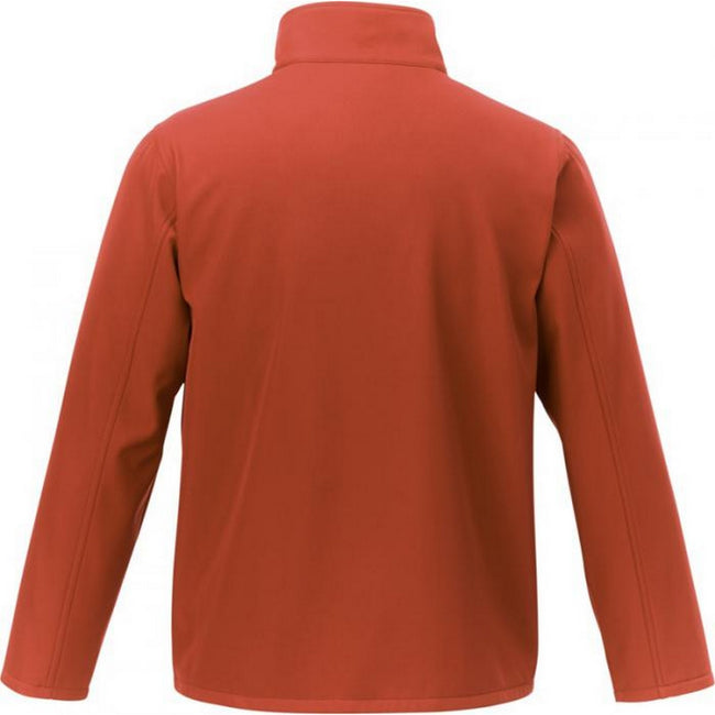 Orange - Back - Elevate Orion Mens Softshell Jacket
