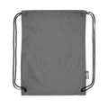 Gray - Back - Bullet Oriole Recycled Drawstring Backpack