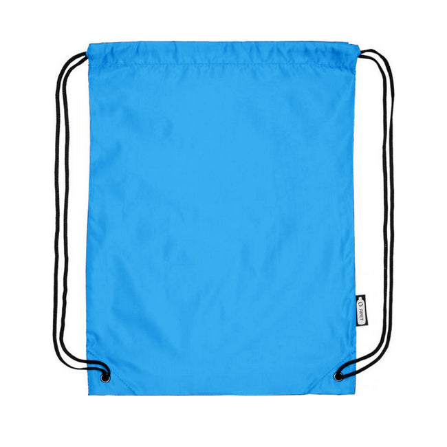 Light Blue - Back - Bullet Oriole Recycled Drawstring Backpack
