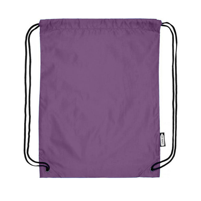 Magenta - Back - Bullet Oriole Recycled Drawstring Backpack