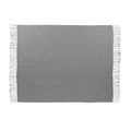 Gray - Back - Avenue Haven Herringbone Throw Blanket