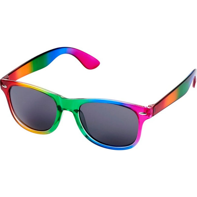 Multicolored - Front - Bullet Womens-Ladies Sun Ray Rainbow Sunglasses