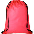 Red - Back - Bullet Adults Unisex Orile Safety Drawstring Backpack