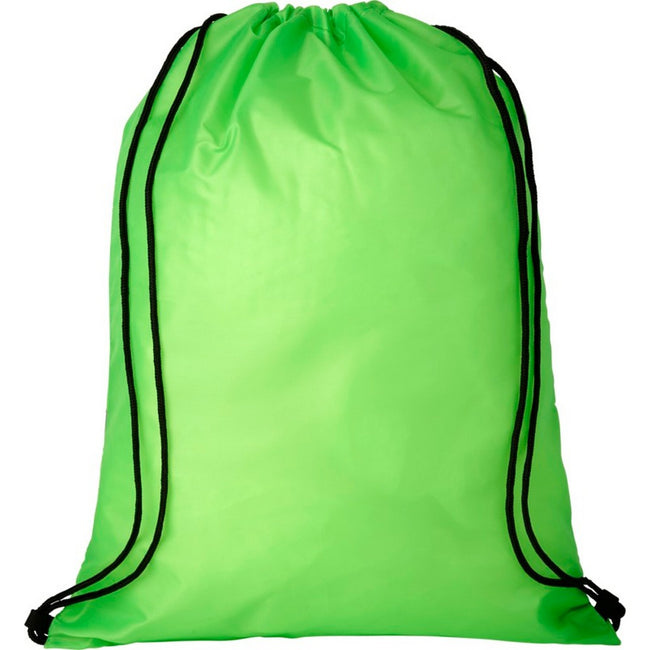 Green - Back - Bullet Adults Unisex Orile Safety Drawstring Backpack