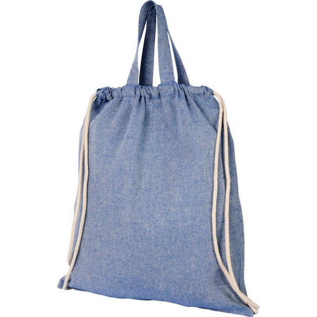 Heather Blue - Front - Bullet Adults Unisex Pheebs 150gm Drawstring Backpack