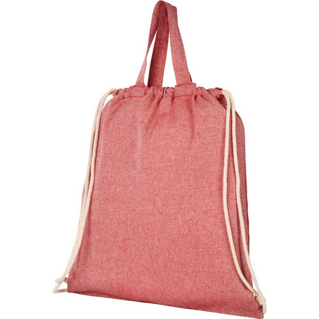 Heather Red - Front - Bullet Adults Unisex Pheebs 150gm Drawstring Backpack