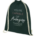 Dark Green - Front - Bullet Orissa Drawstring Bag