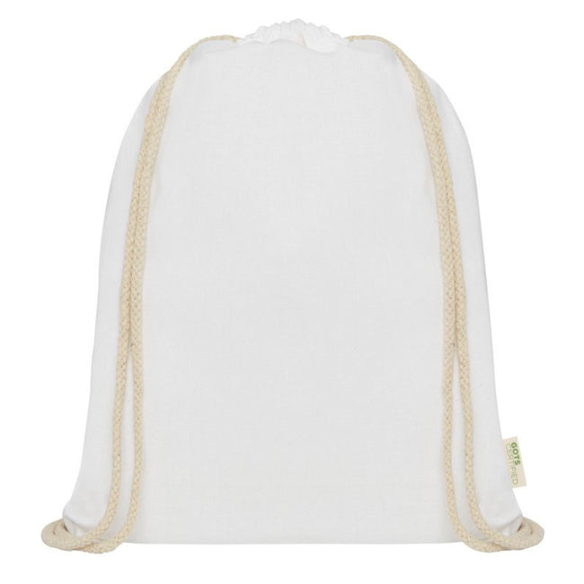 White - Front - Bullet Orissa Drawstring Bag