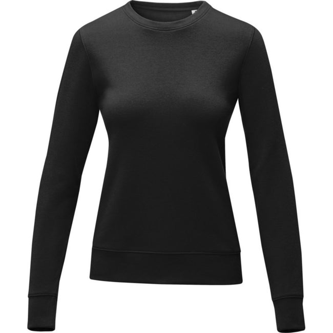 Solid Black - Front - Elevate Womens-Ladies Zenon Pullover