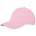 Light Pink - Side - Elevate Unisex Adult Davis 6 Panel Cap