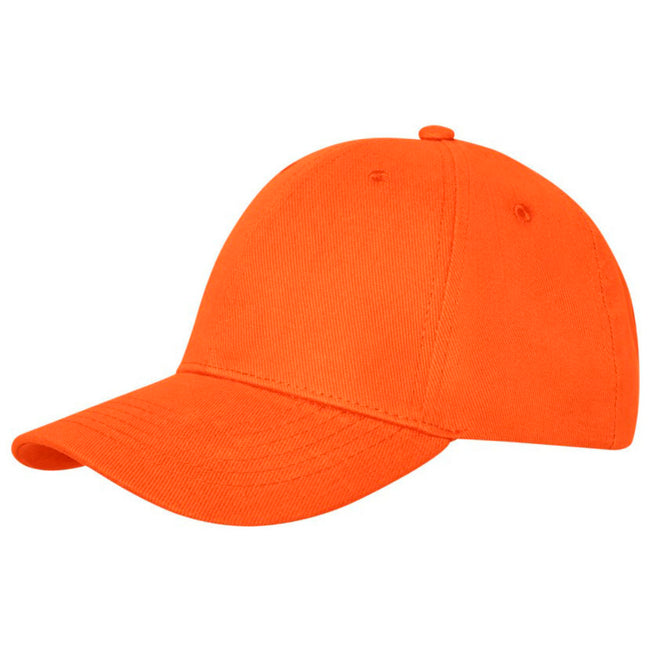 Orange - Side - Elevate Unisex Adult Davis 6 Panel Cap