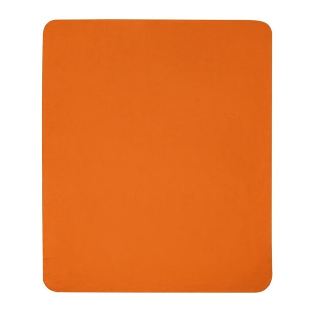 Orange - Back - Bullet Willow Polar Fleece Blanket