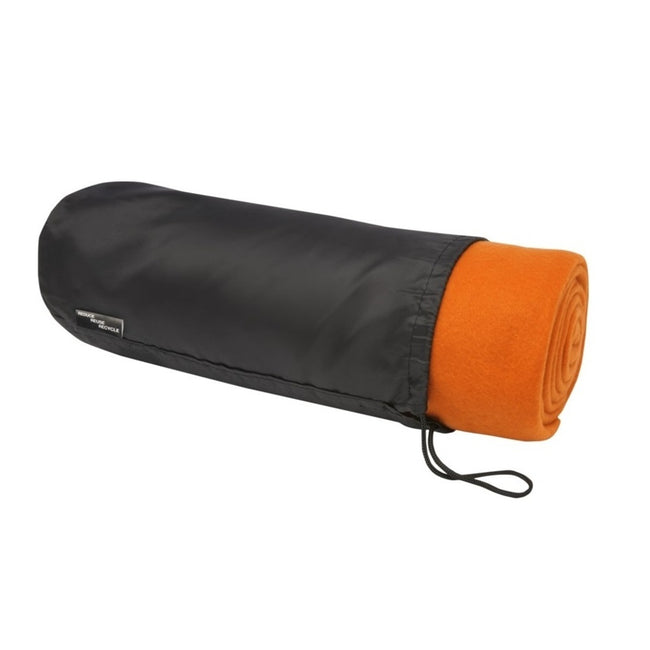 Orange - Side - Bullet Willow Polar Fleece Blanket