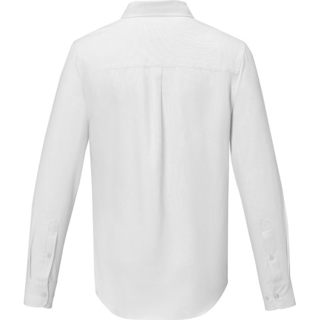 White - Back - Elevate Mens Pollux Long-Sleeved Shirt