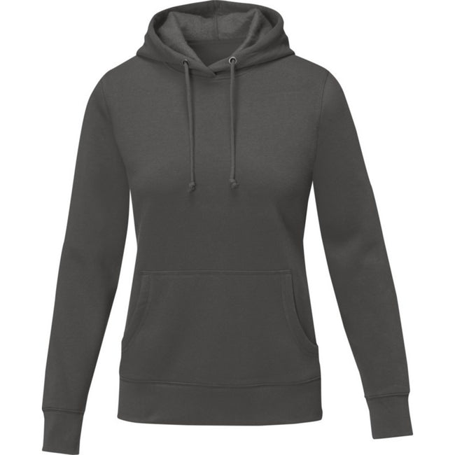 Storm Grey - Front - Elevate Womens-Ladies Charon Hoodie