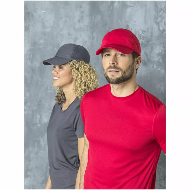 Red - Back - Elevate Cerus 6 Panel Baseball Cap
