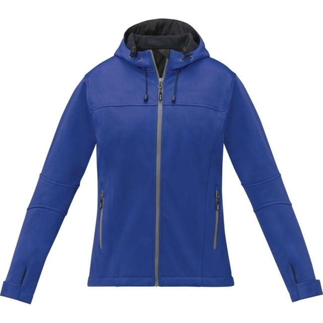 Blue - Front - Elevate Womens-Ladies Match Soft Shell Jacket